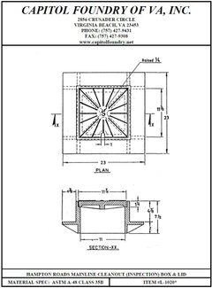 VALVE BOXES & CLEANOUTS - Capitol Foundry of VA, Inc.
