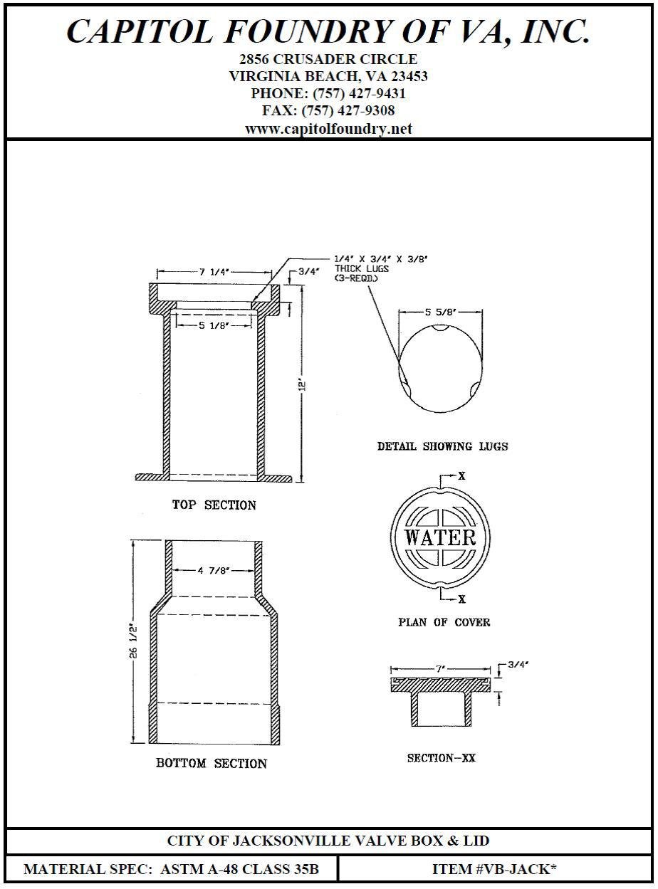 VALVE BOXES & CLEANOUTS - Capitol Foundry of VA, Inc.